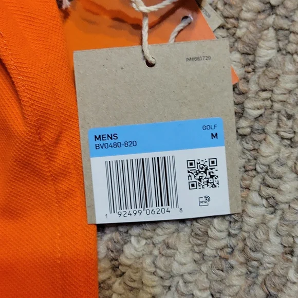 Men's Nike Golf slim fit polo orange NEW - Picture 3 of 6